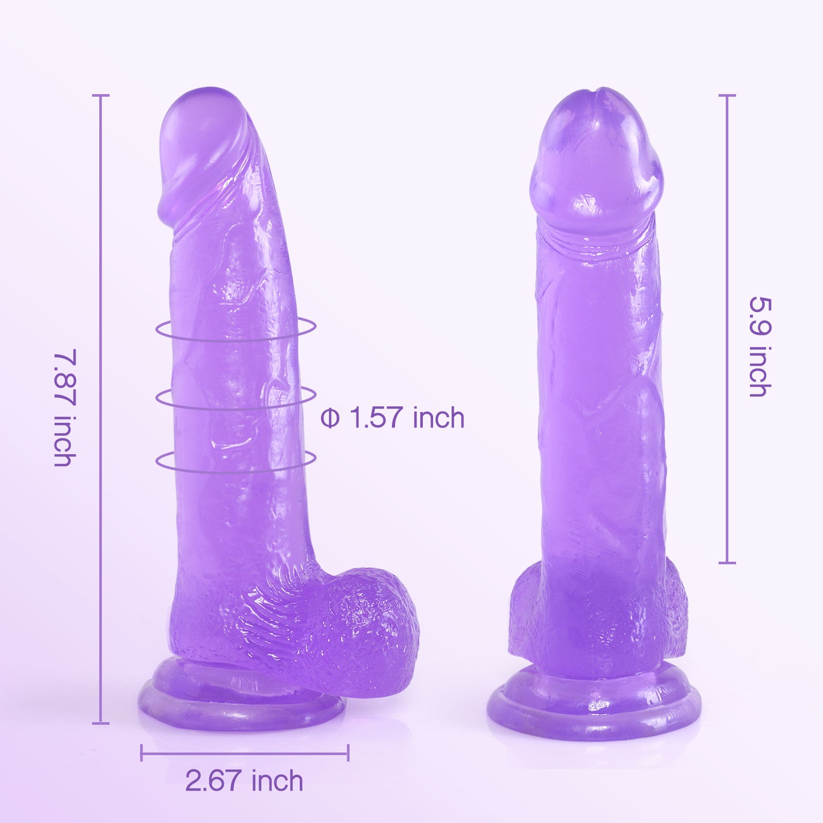 2 inch diameter dildo