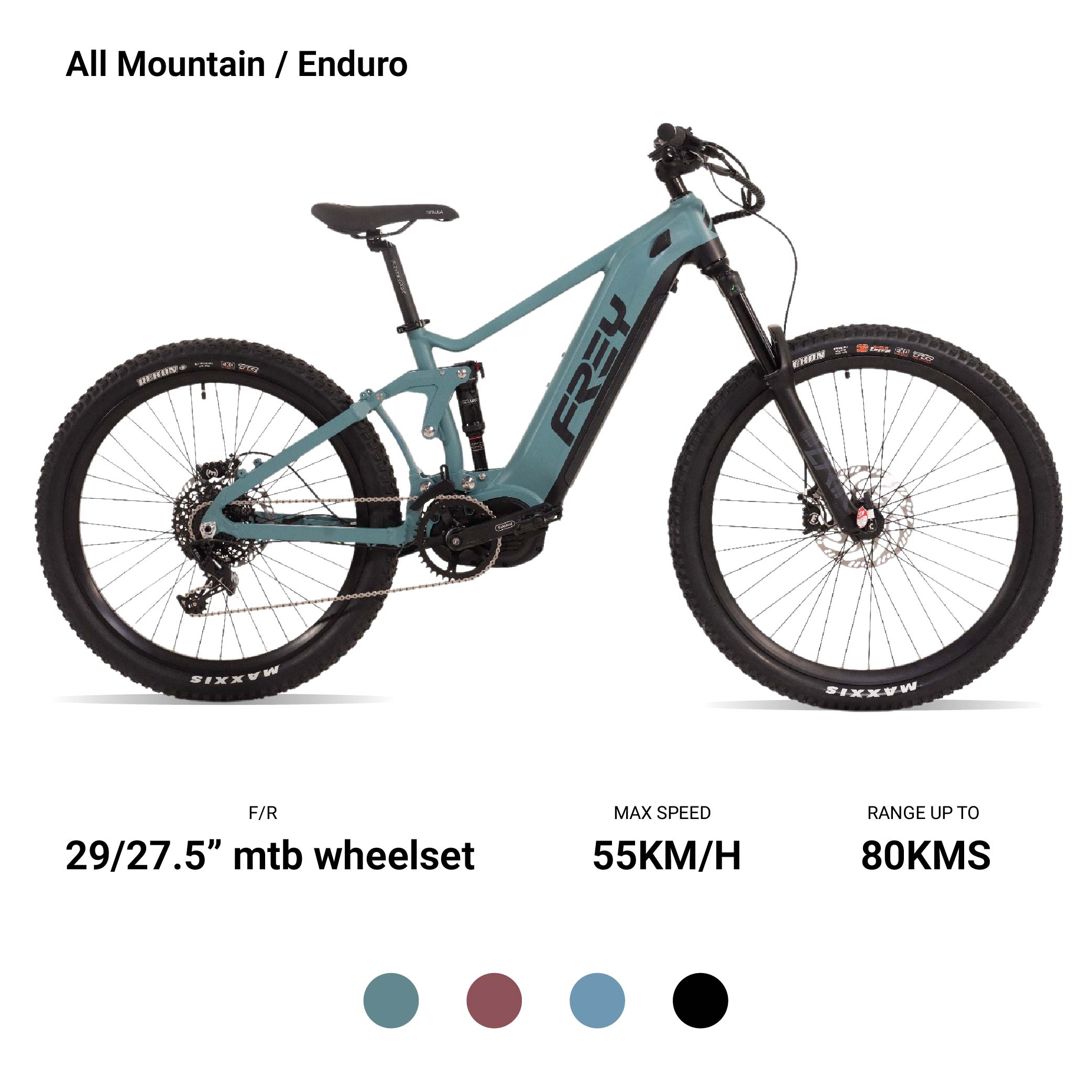 1500w electric bike:Frey AM1000 V6 best Full Suspension EMTB