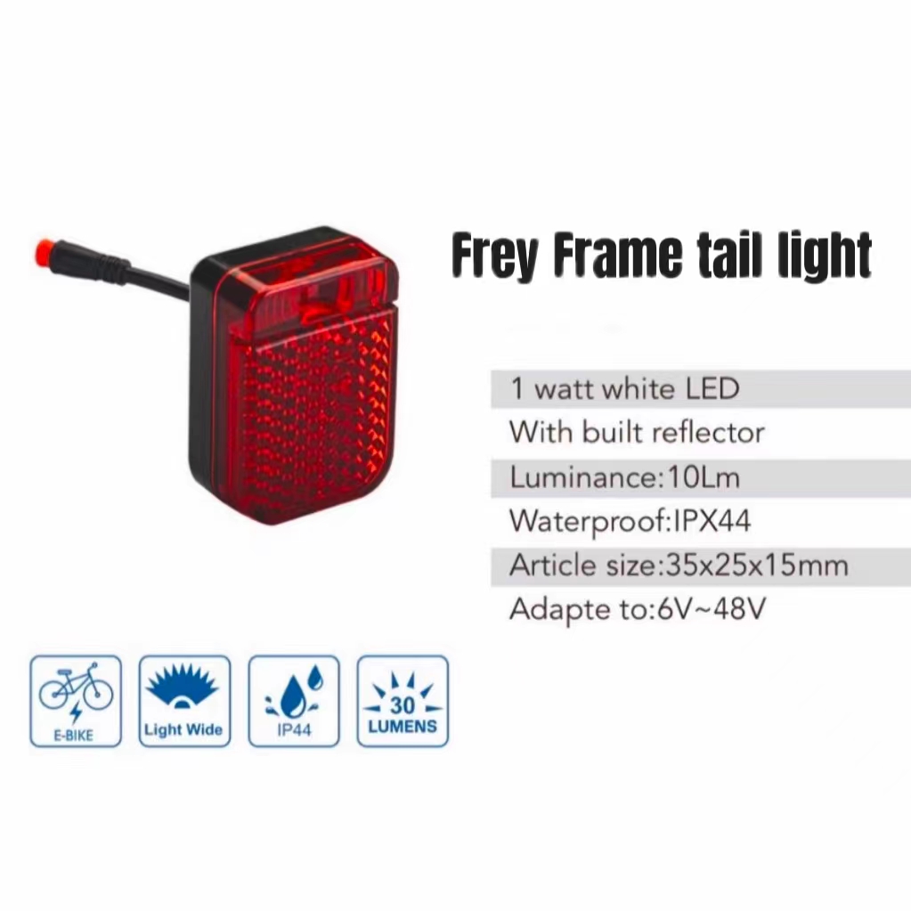 bicycle tail light for rear rack