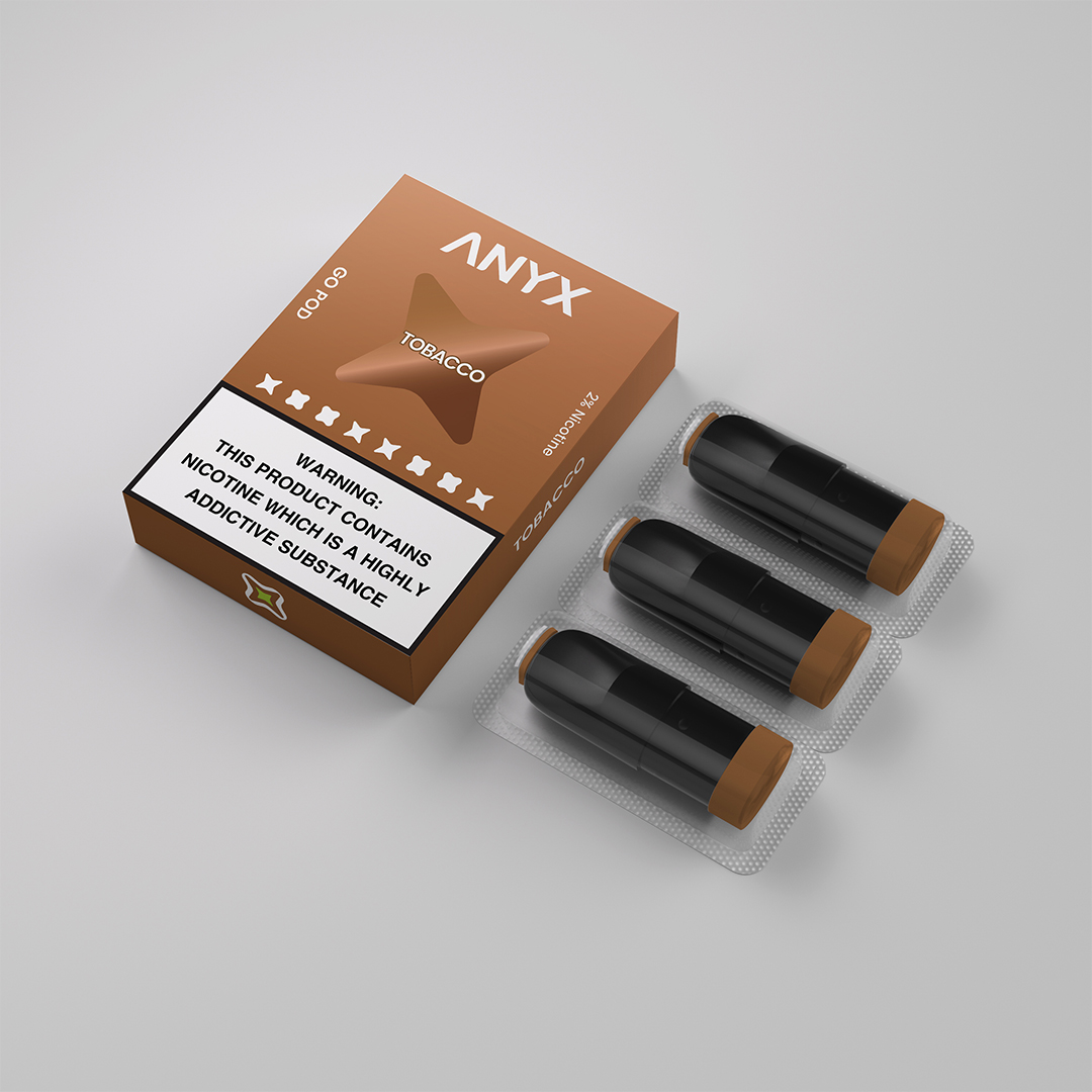 ANYX-Go-Vape-Pods-Tobacco-Vape-Flavors-One-Pack-contains-Three-Pods
