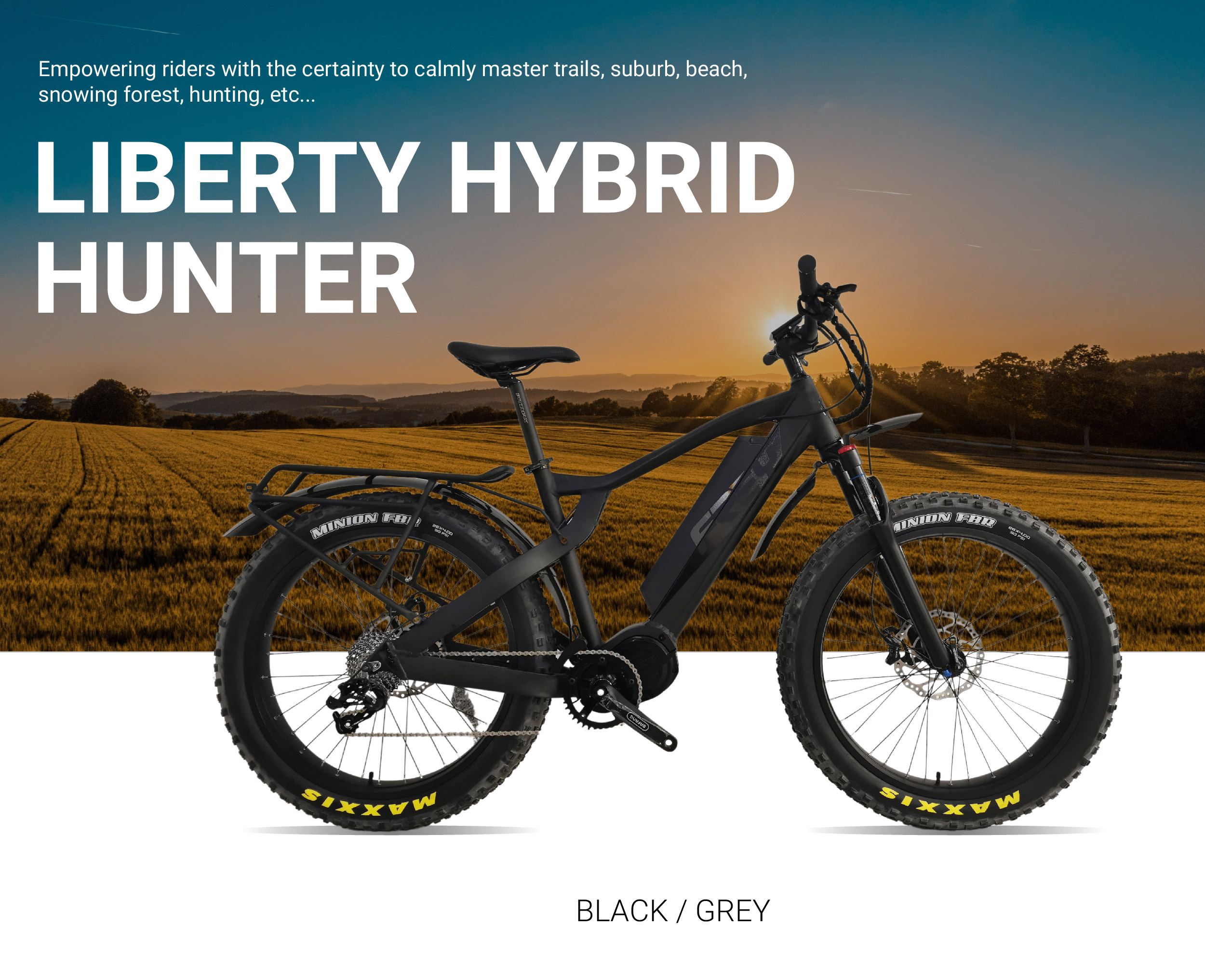 BEST EMTB 2023 FREY HUNTER EXPERT FAT HUNTING EBIKE