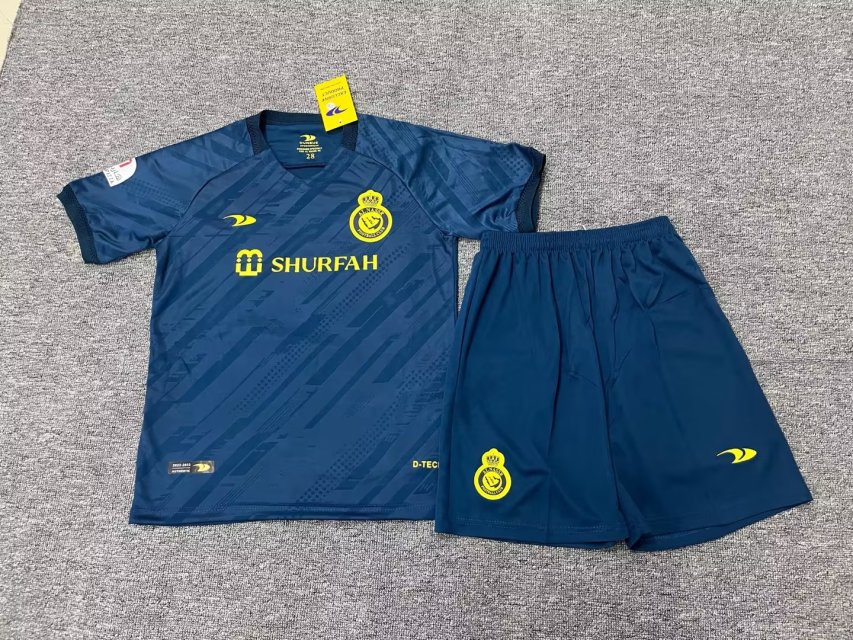 22/23 Al Nassr away kids kit with socks