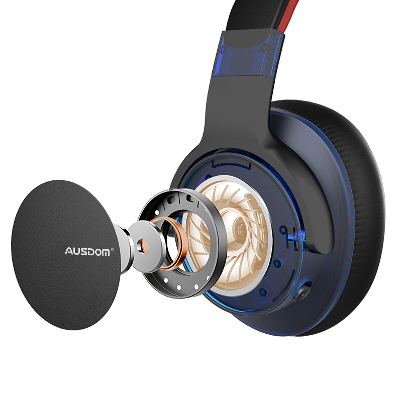 AUSDOM E7 Wireless Over-Ear Noise Cancelling Headphones Bluetooth with