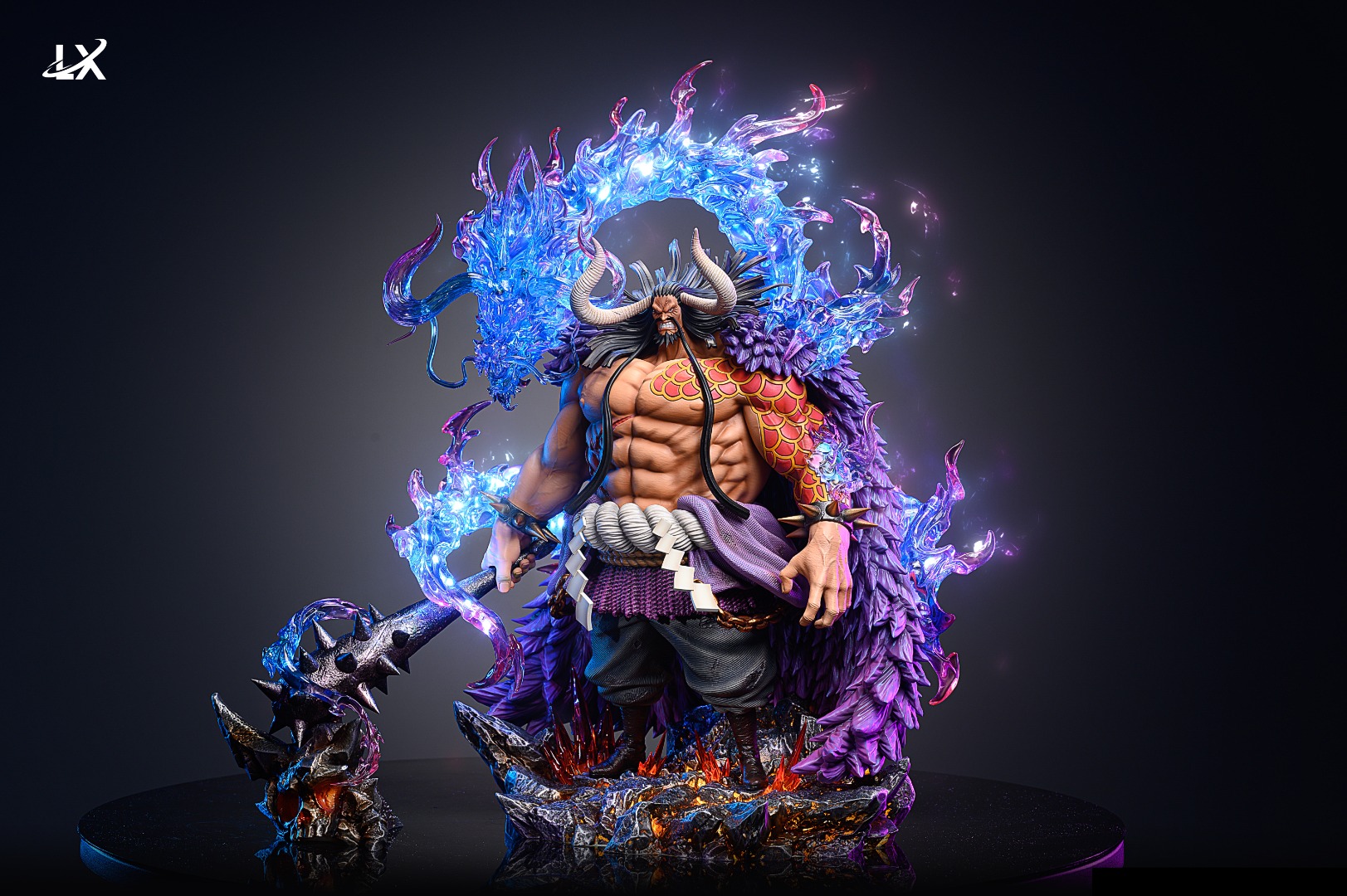 Kaido with LED-onepiece Resin Statue - LX studio [Pre-Order]