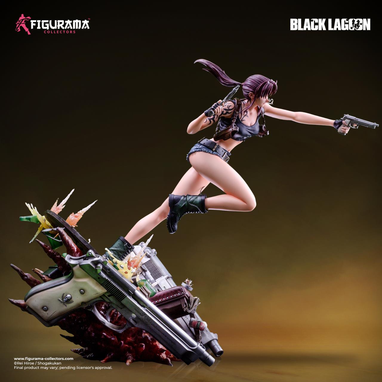 1/4 Revy Licensed- BLACK LAGOON Resin Statue -Figurama Studio[Pre-Orde