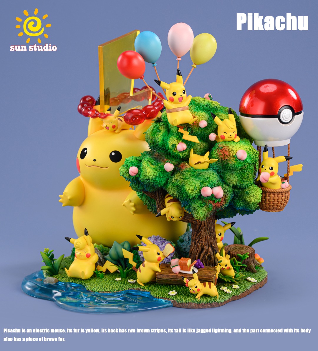 Pikachu Park - Pokemon Resin Statue - sun Studio [Pre-Order]