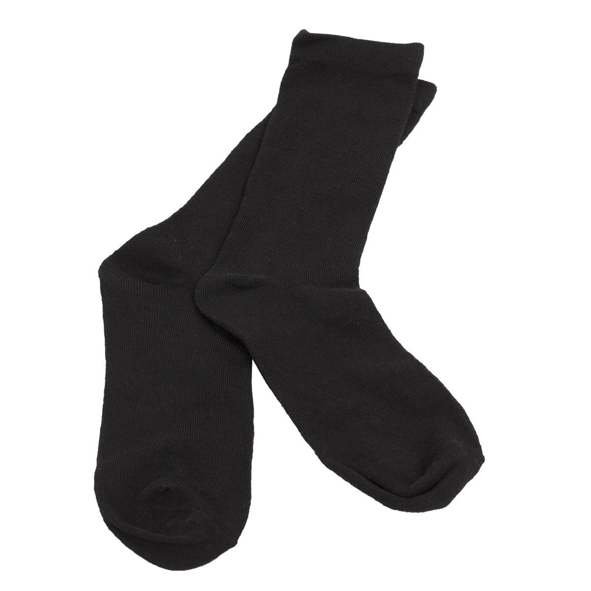 男士圆袜黑色一种尺码(6-12) Men's Crew Socks, Black one size 74638